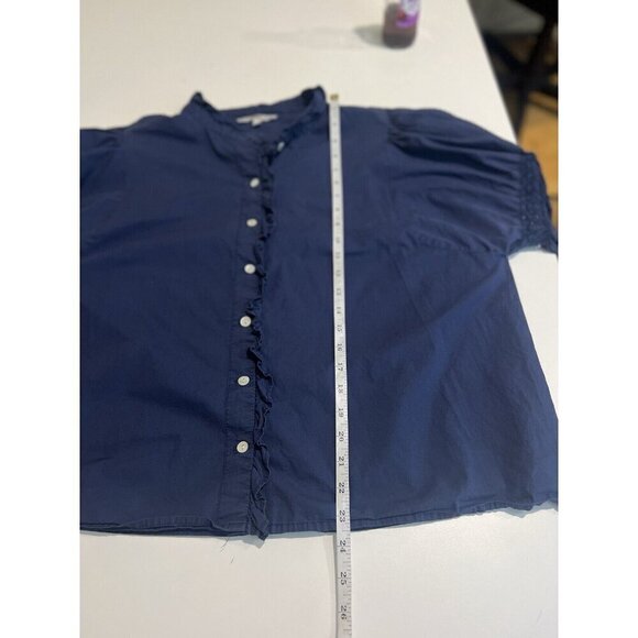 Anthropologie Embroidered Lace Button Down Boho Minimalist XL Western Cowgirl - Picture 8 of 9